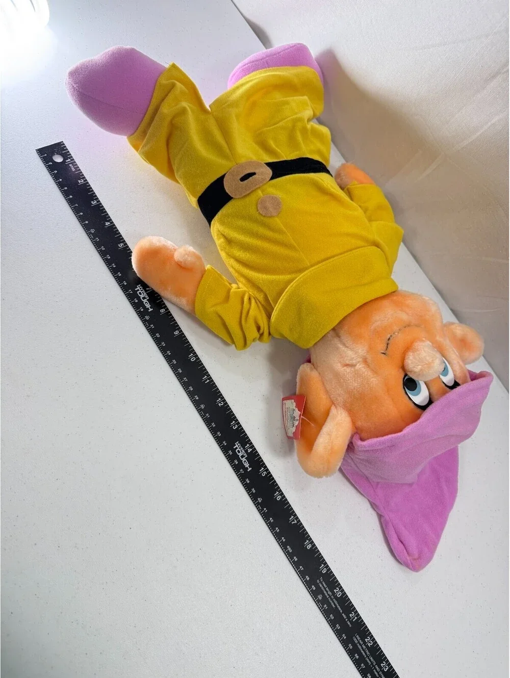 Vintage Walt Disney Productions Dopey Snow White & the 7 Dwarfs Large 22